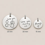 Round Pendant Necklace (Silver)