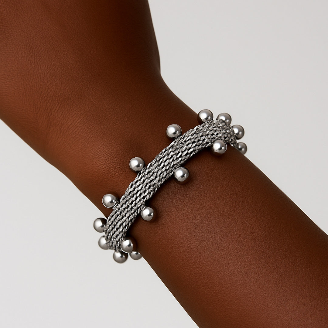 Beaded Mesh Bracelet