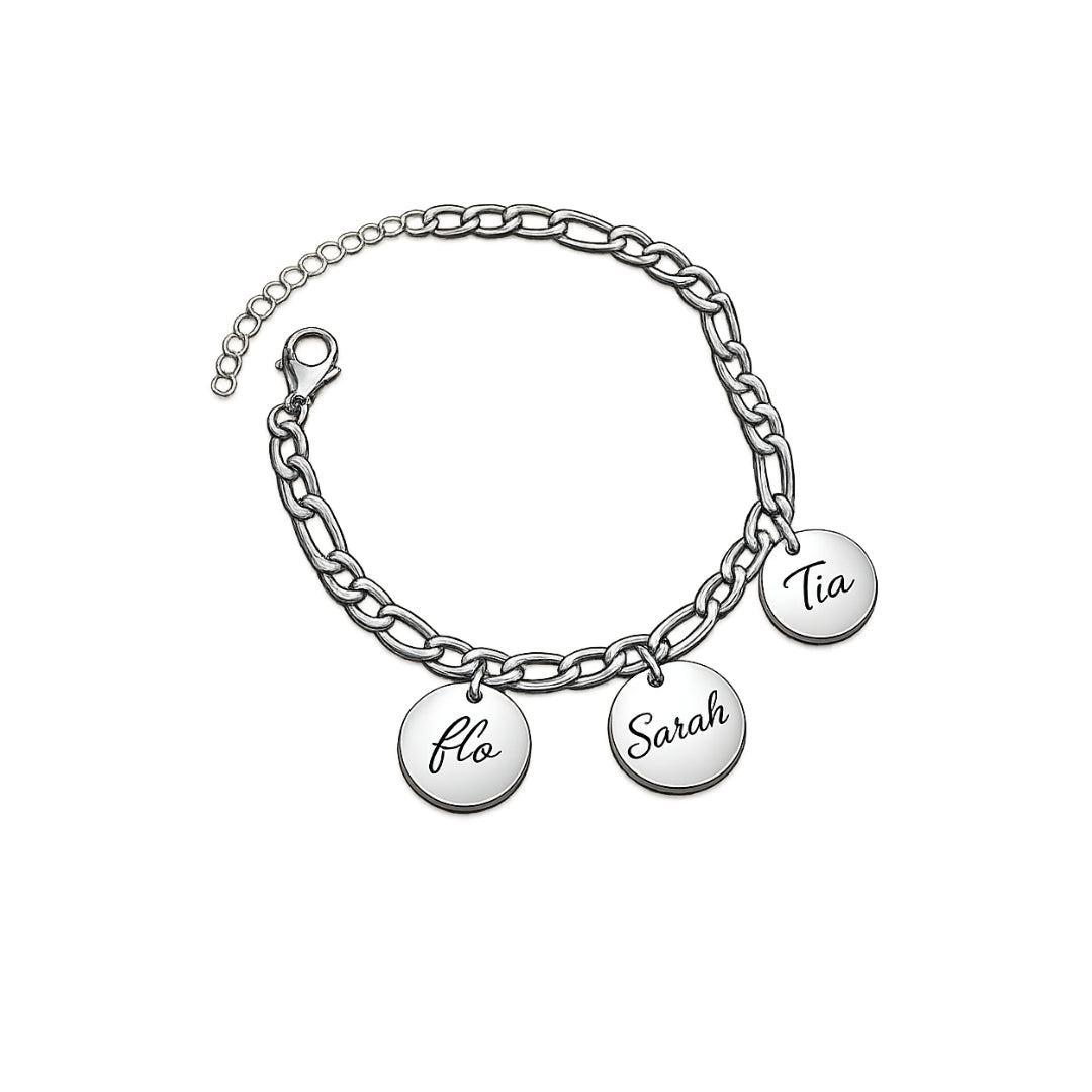 The Keepsake Disc Bracelet (Silver)