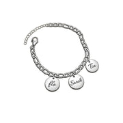 The Keepsake Disc Bracelet (Silver)