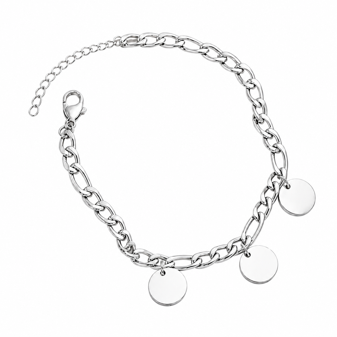 The Keepsake Disc Bracelet (Silver)