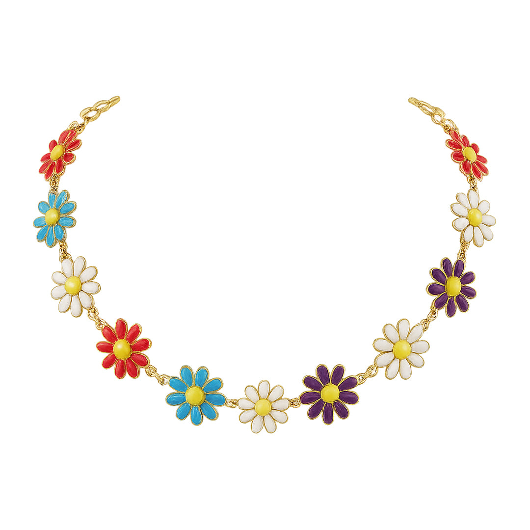 Daisy Dreams Necklace/Floral Charm Necklace