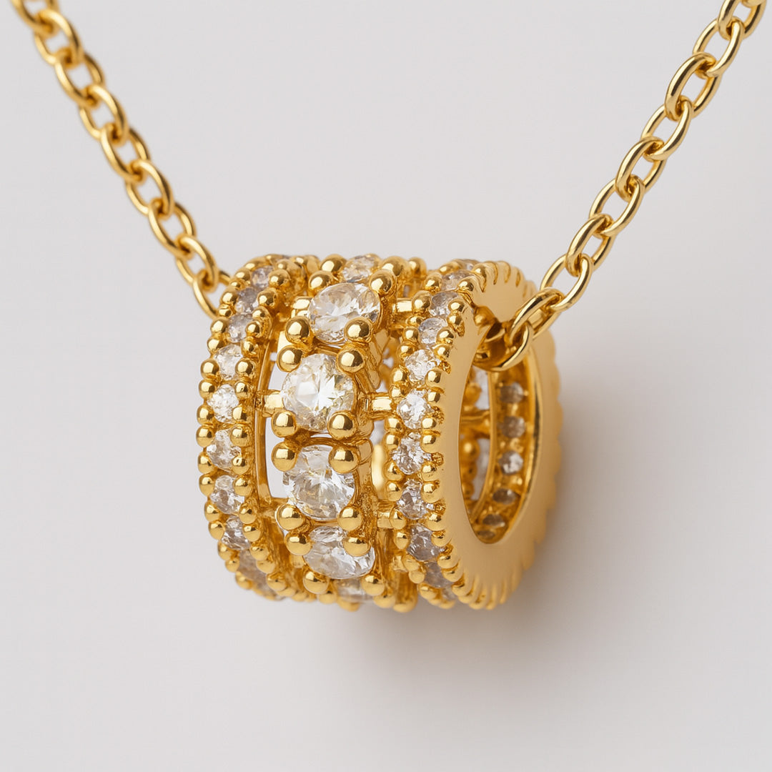 Oria Necklace (short, chic, golden-inspired, unique)
