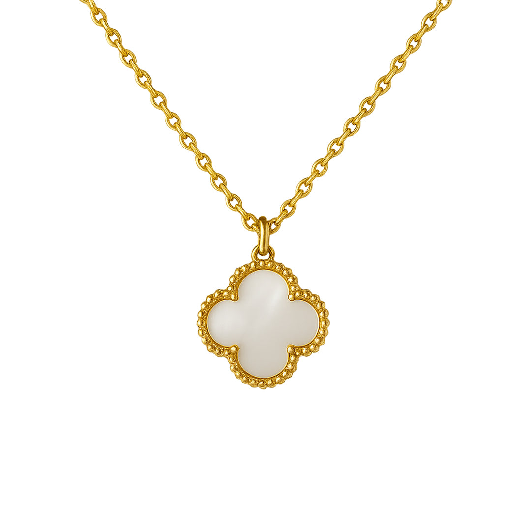 Aurora Clover Necklace/ Golden Clover Necklace