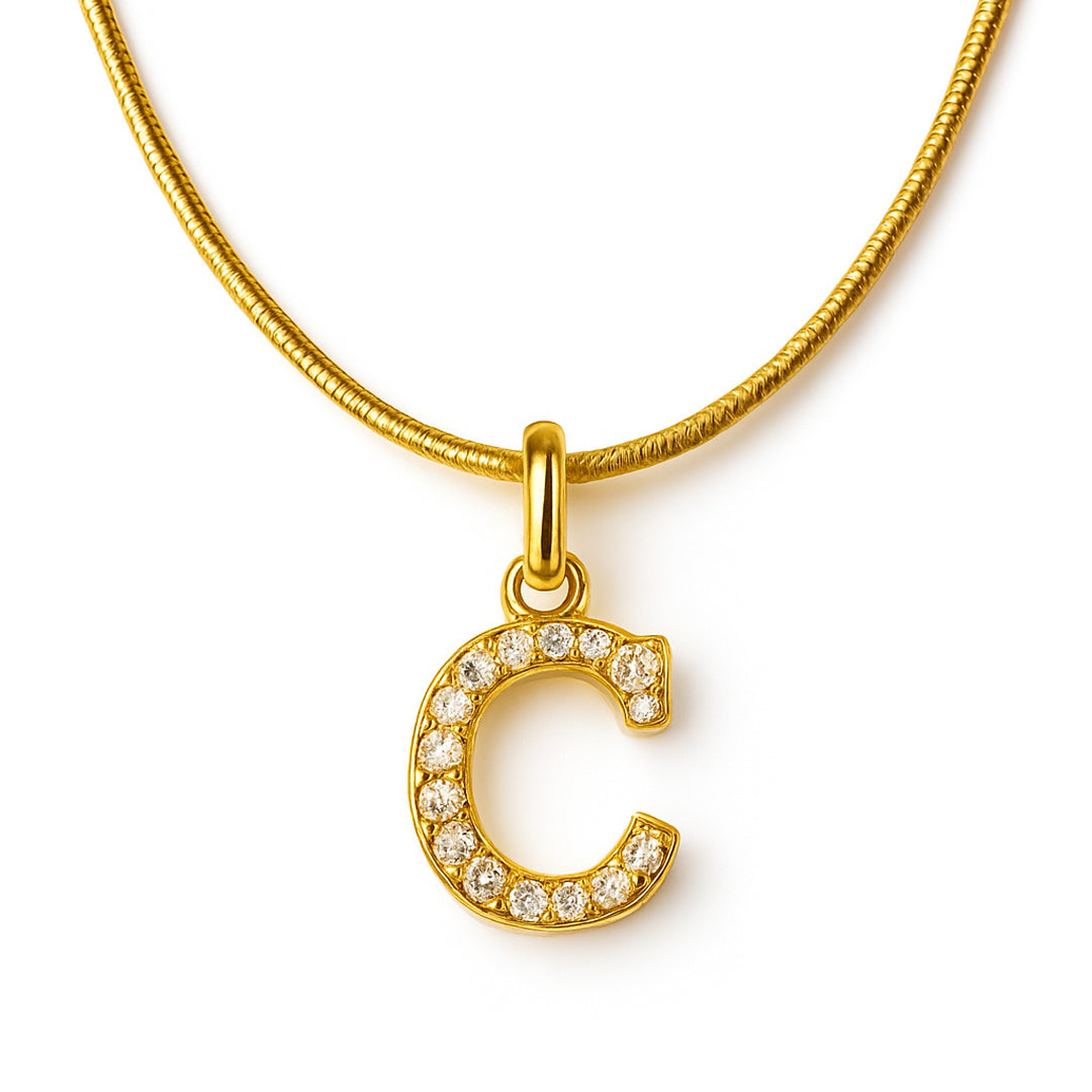Radiant Initial Necklace