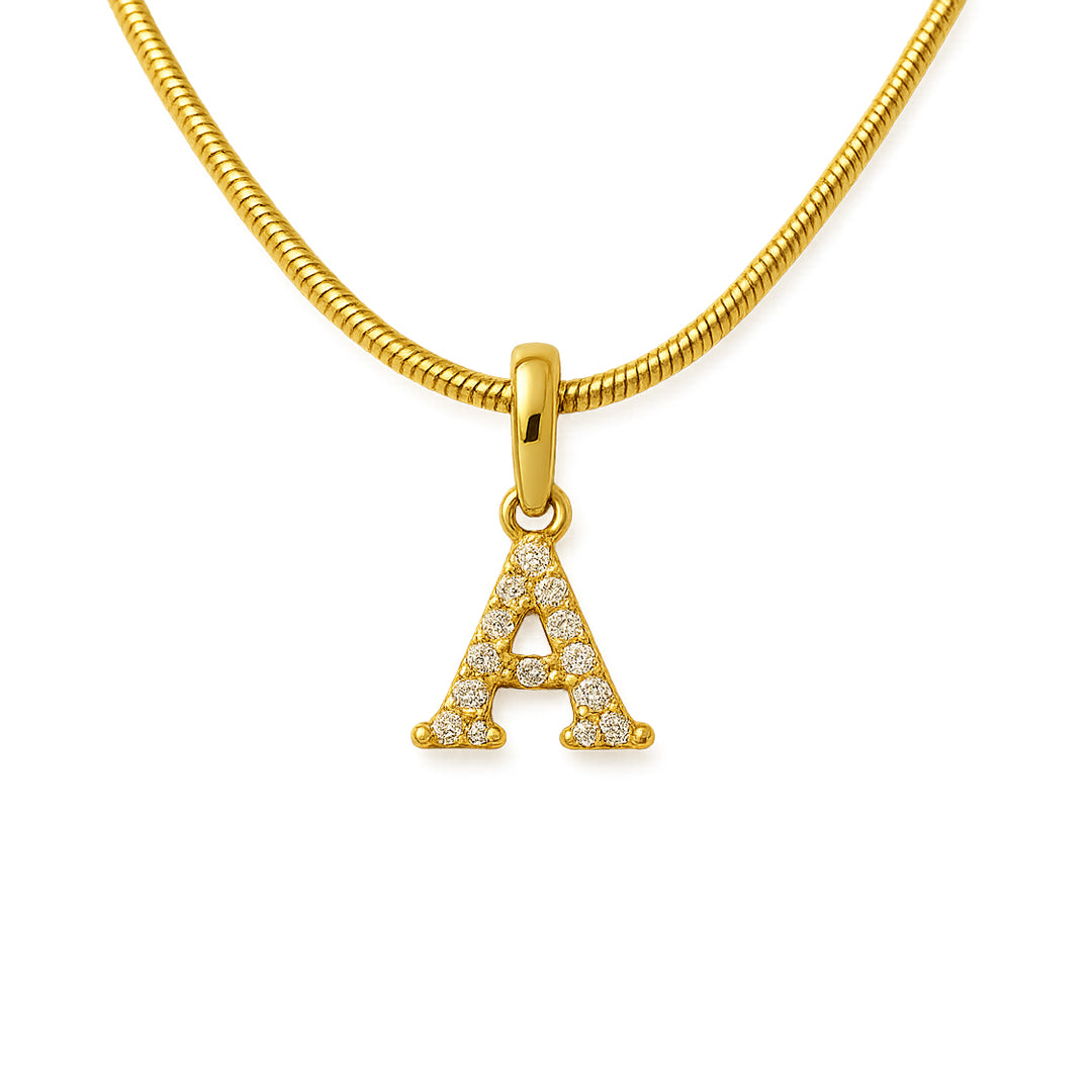Radiant Initial Necklace
