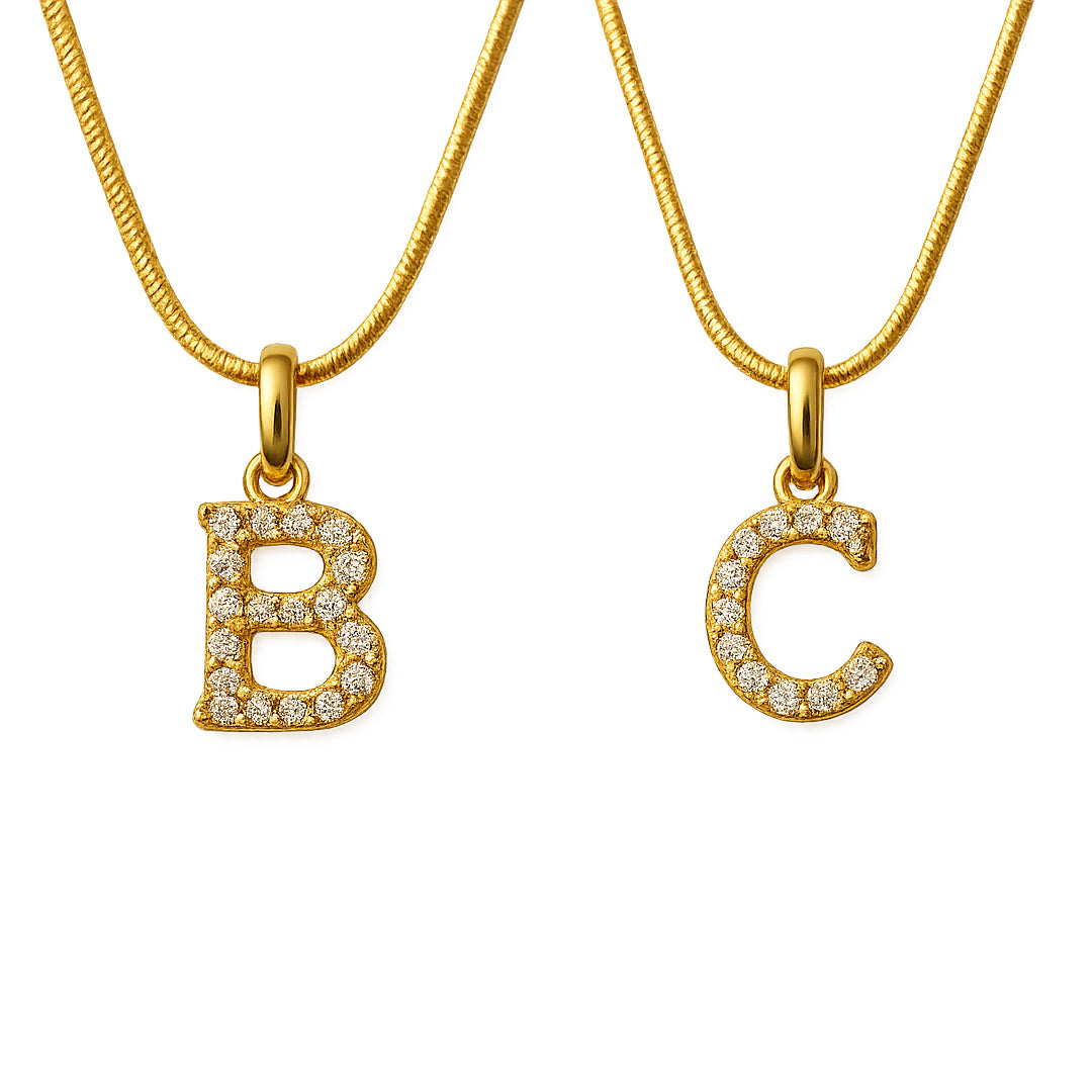 Radiant Initial Necklace