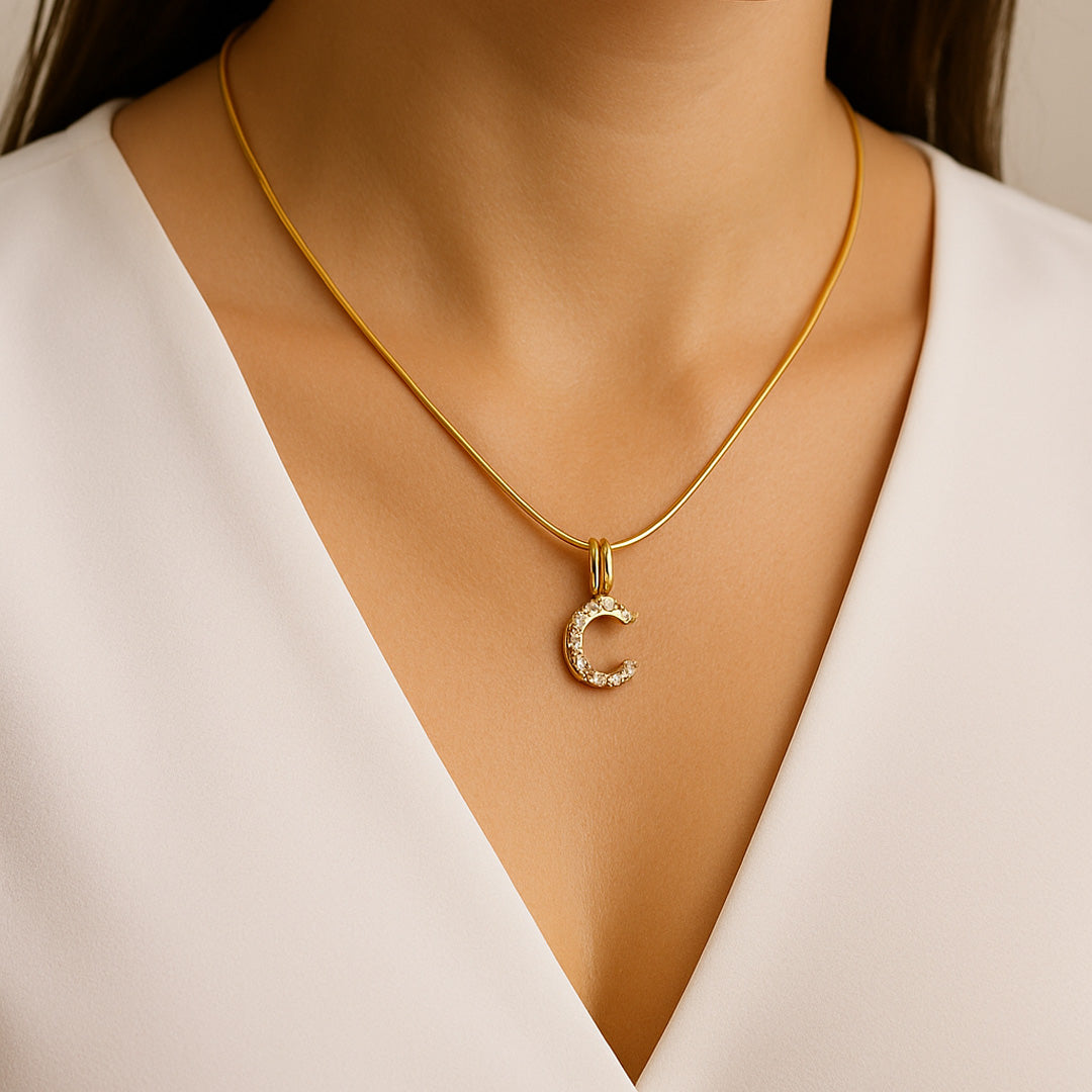 Radiant Initial Necklace