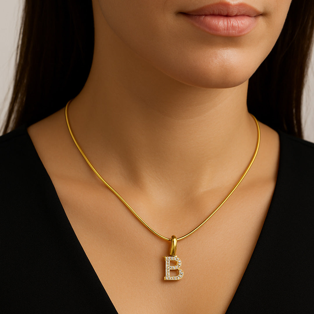 Radiant Initial Necklace