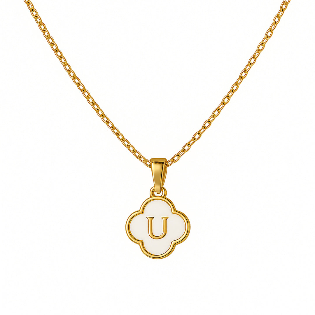 Clover Initial Necklace