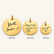 Round Pendant Necklace (Gold)