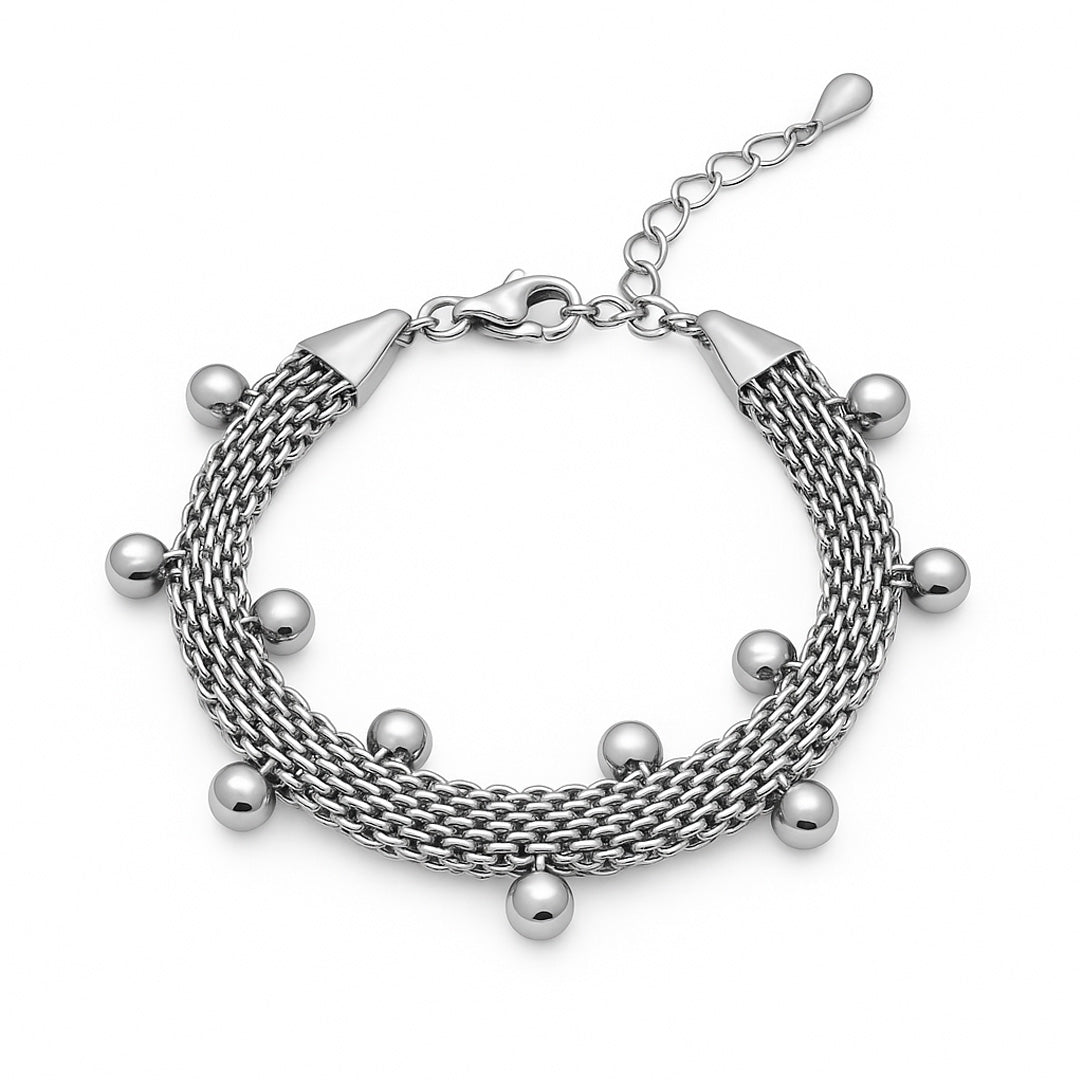 Beaded Mesh Bracelet