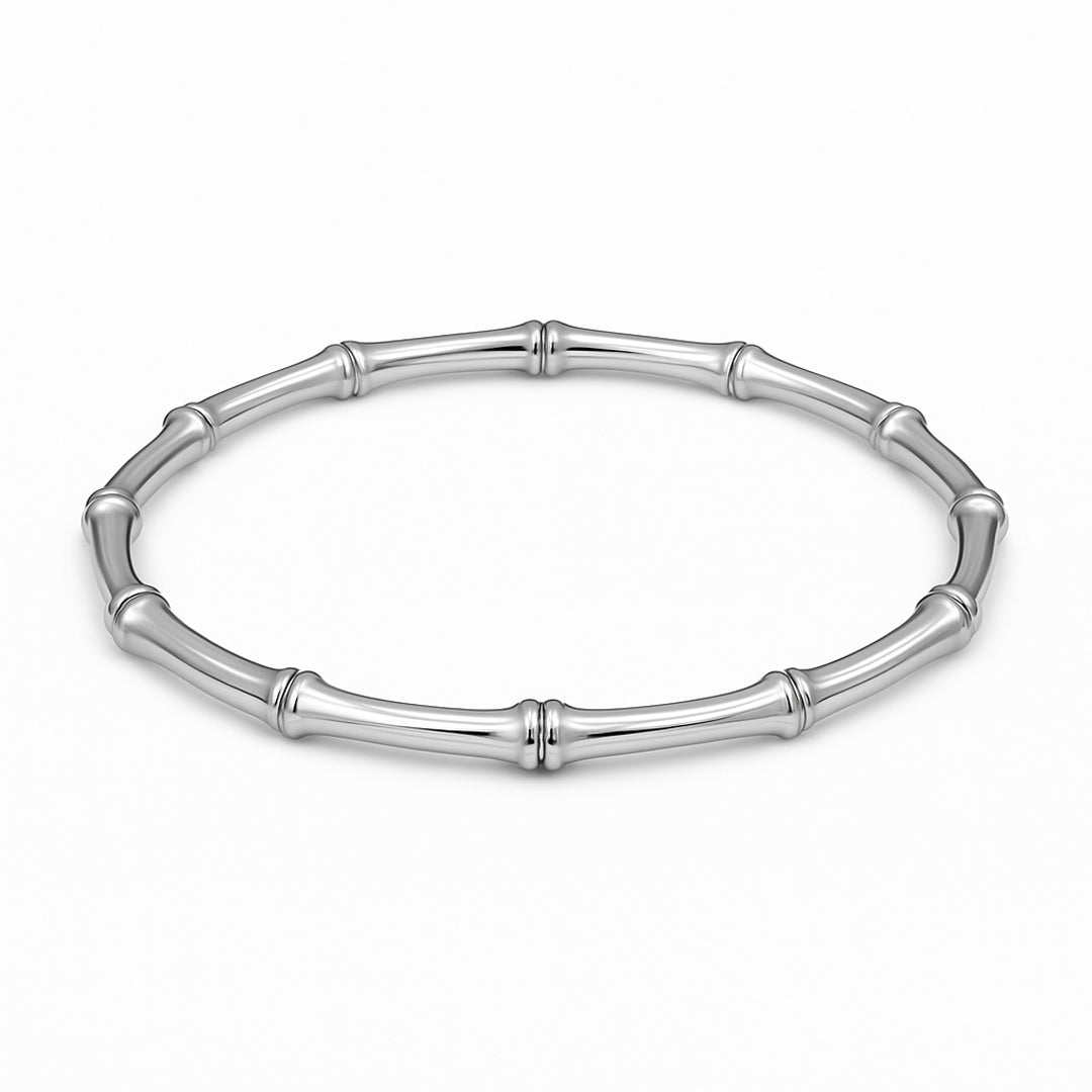 Wave bangle slver