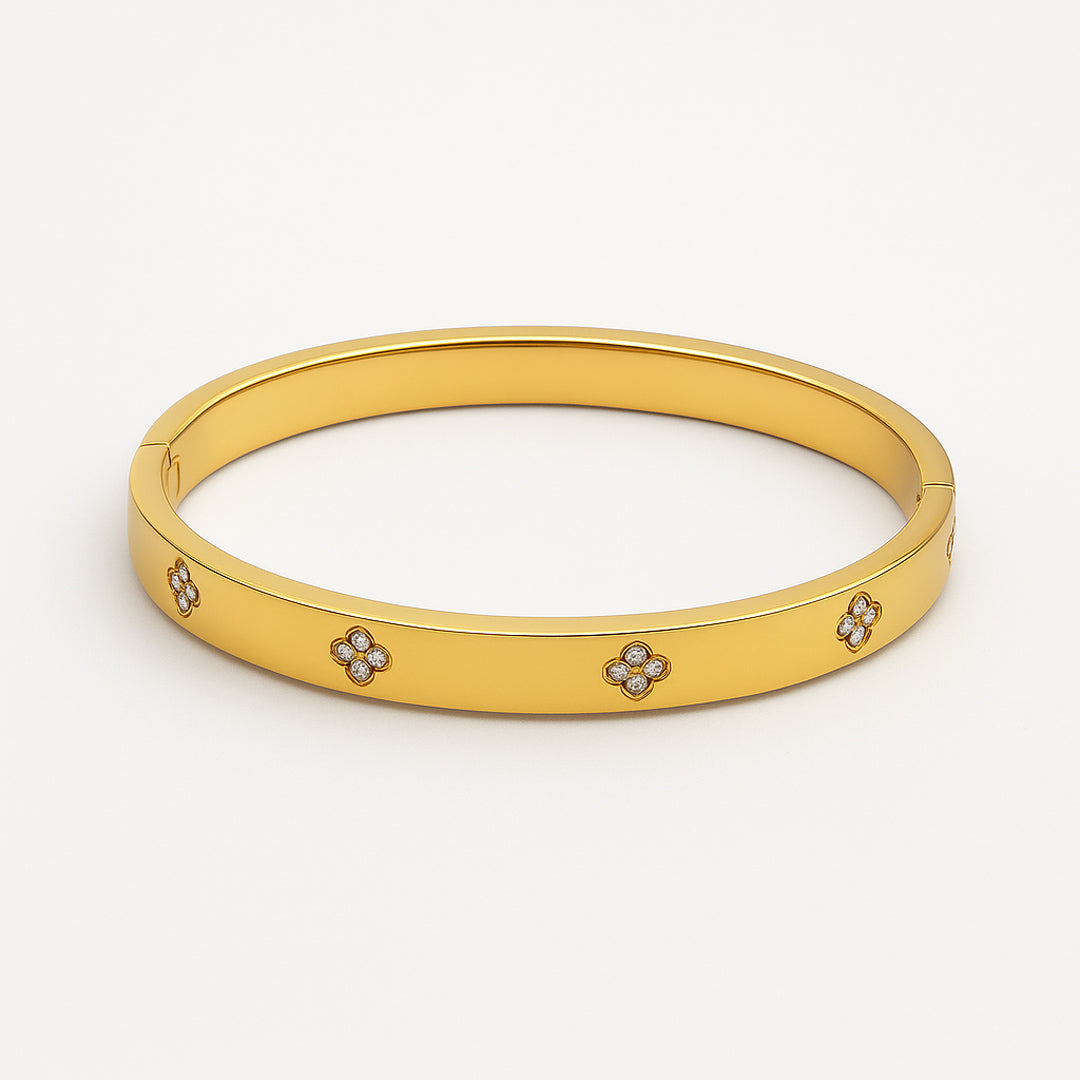 Radiance Clover Bangle