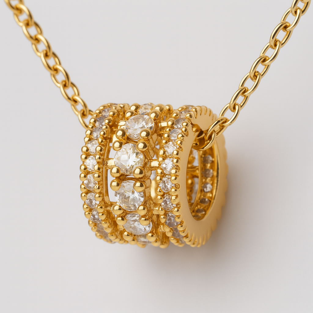 Nyssa Gemstone Necklace (Gold)