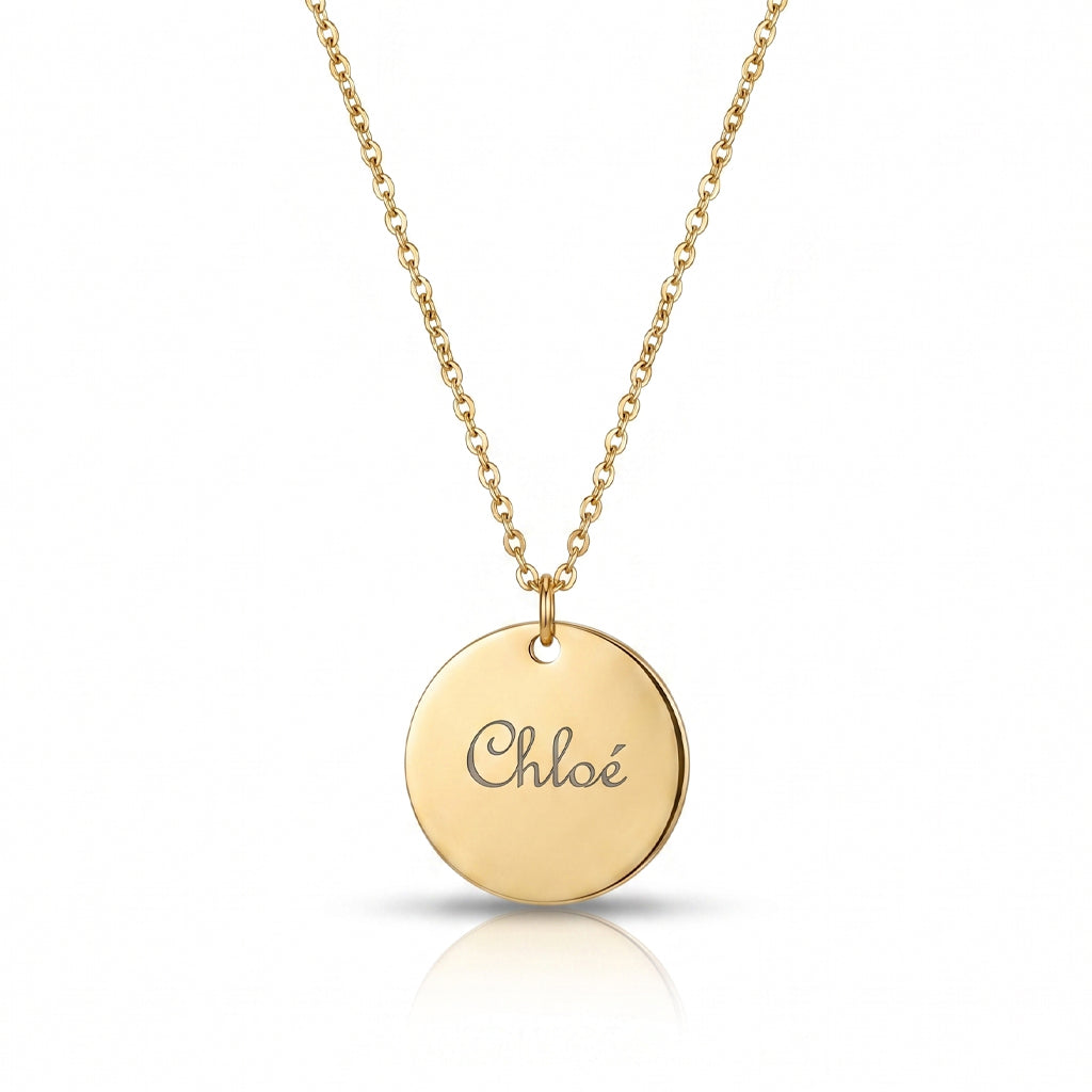 Sunlight Personalised Disc Necklace