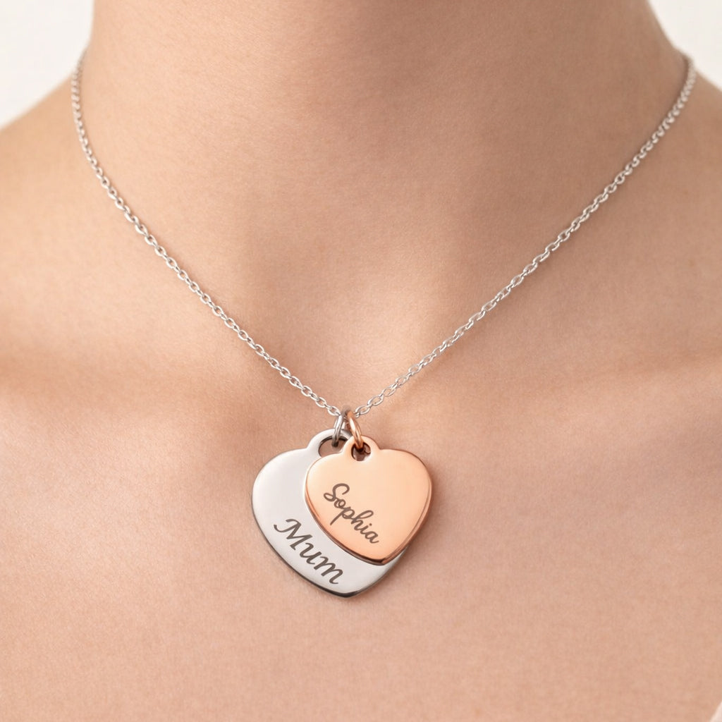 Combo Hearts Entwined Necklace