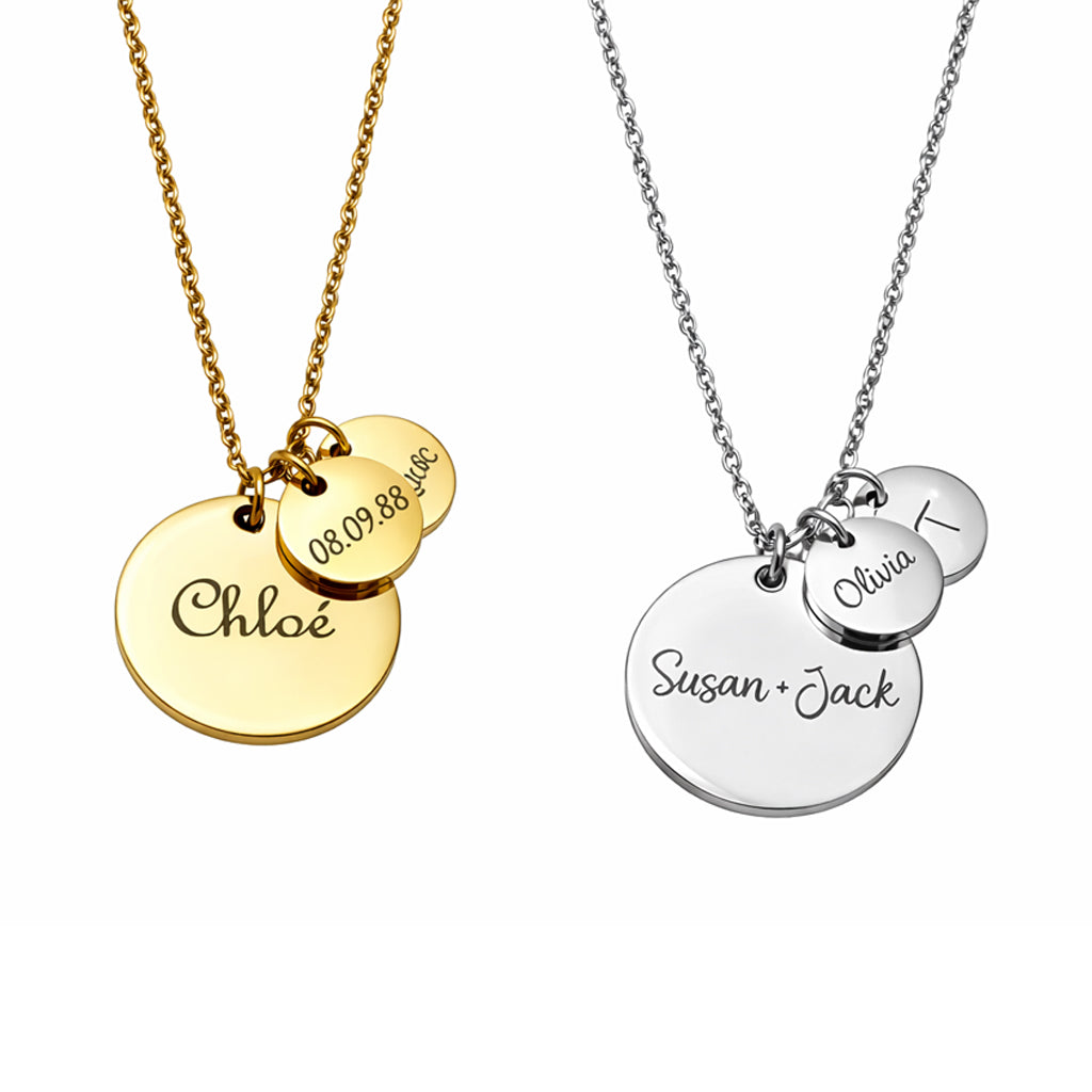 Family Engraved Necklace (Silver)