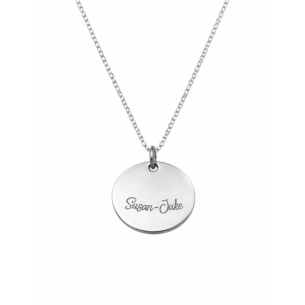Moonlit Disc Necklace