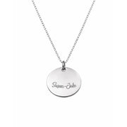 Moonlit Disc Necklace