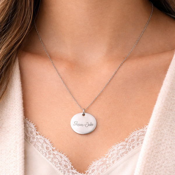 Moonlit Disc Necklace